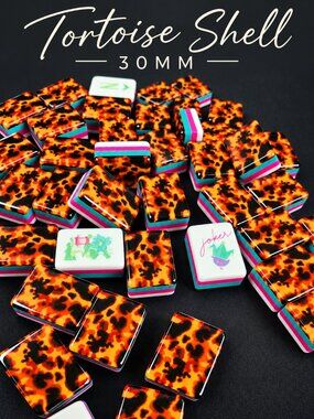 American Mah Jong Tiles - Tortoise Shell 30MM